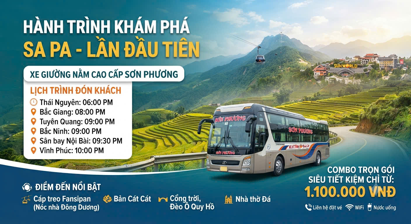 DU LỊCH SA PA 2026 - XE SƠN PHƯƠNG
